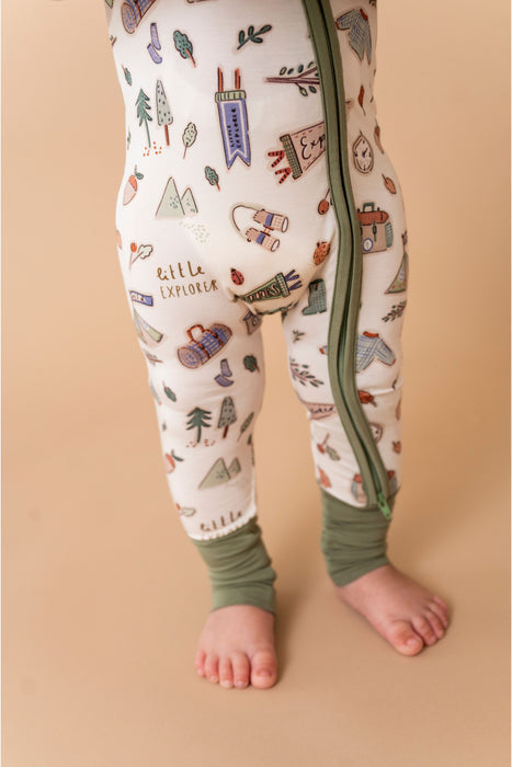 Little Explorer Zip Romper kids lifestyle photo