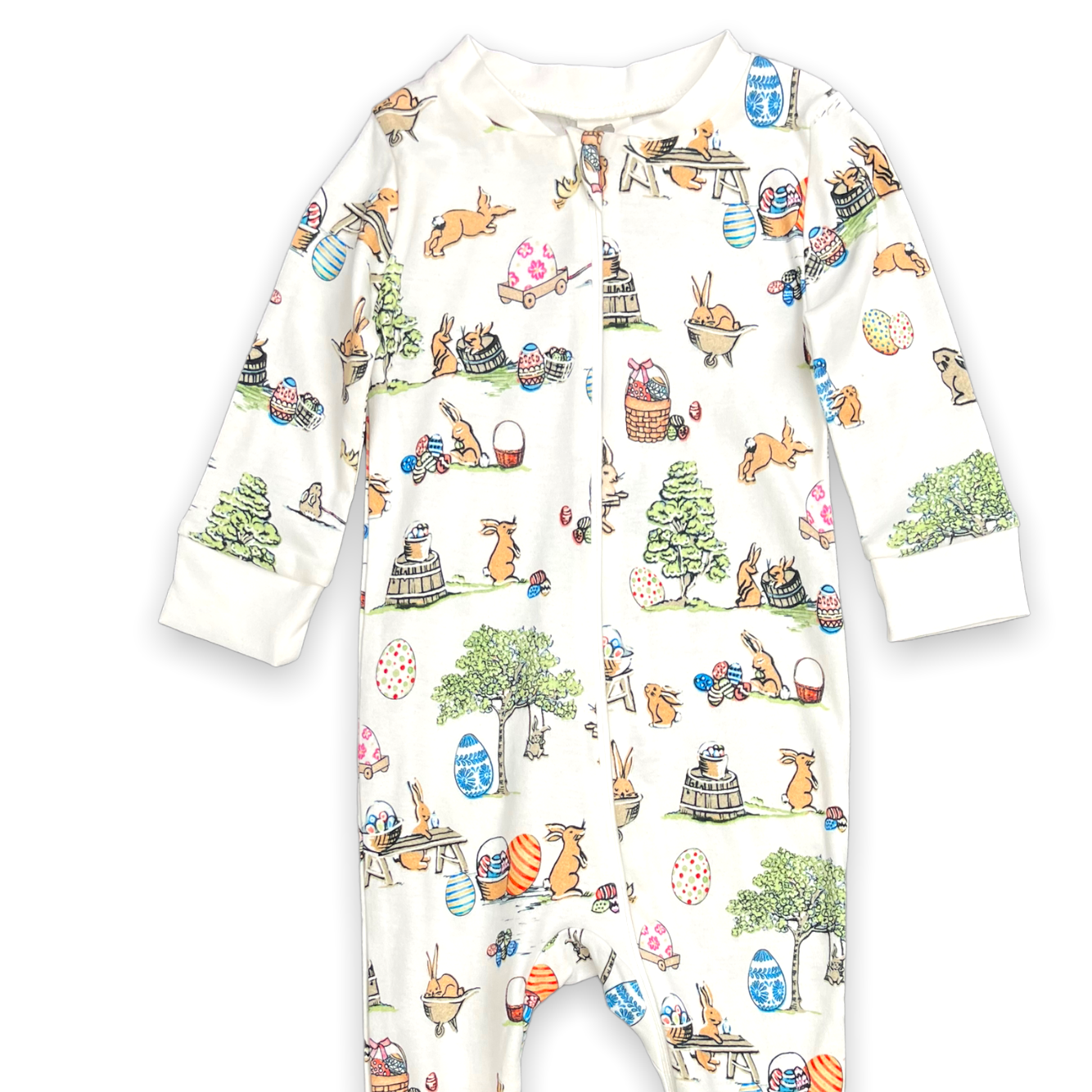 Egg Hunt Zip Footed Pajama