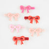 Valentine Bow Hair Clips