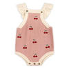 Cherry Embroidered Baby Romper Set