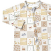 Little Toy Quilt Zipper Romper