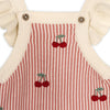 Cherry Embroidered Baby Romper Set