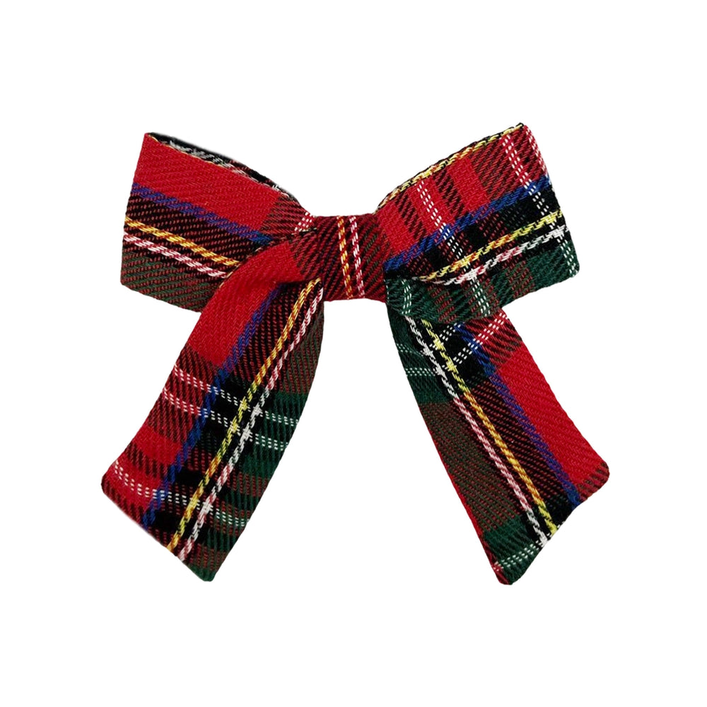 Plaid Hair Bow - Scottie
