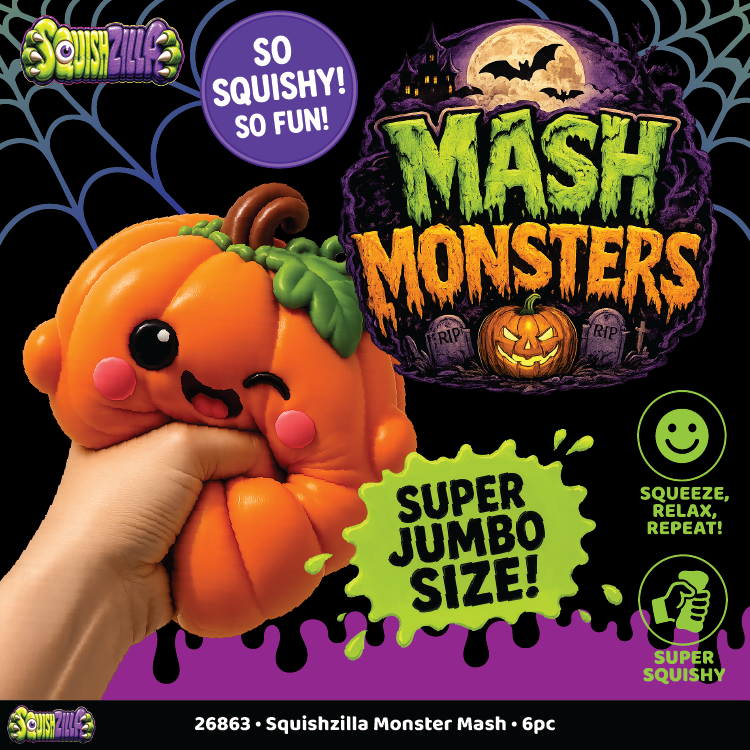 Fun Doh JUMBO Halloween Monsters Squishy Toy styles