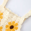 Crochet Sunflower Dress with Headscarf