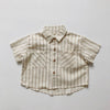 Natural Stripe Tee kids shirt detail view