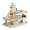 Little Tot Parking Lot wooden toy garage playset