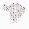 Seaside Blooms Rash Guard Swimsuit