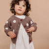 Flower Kids Cardigan - Tan