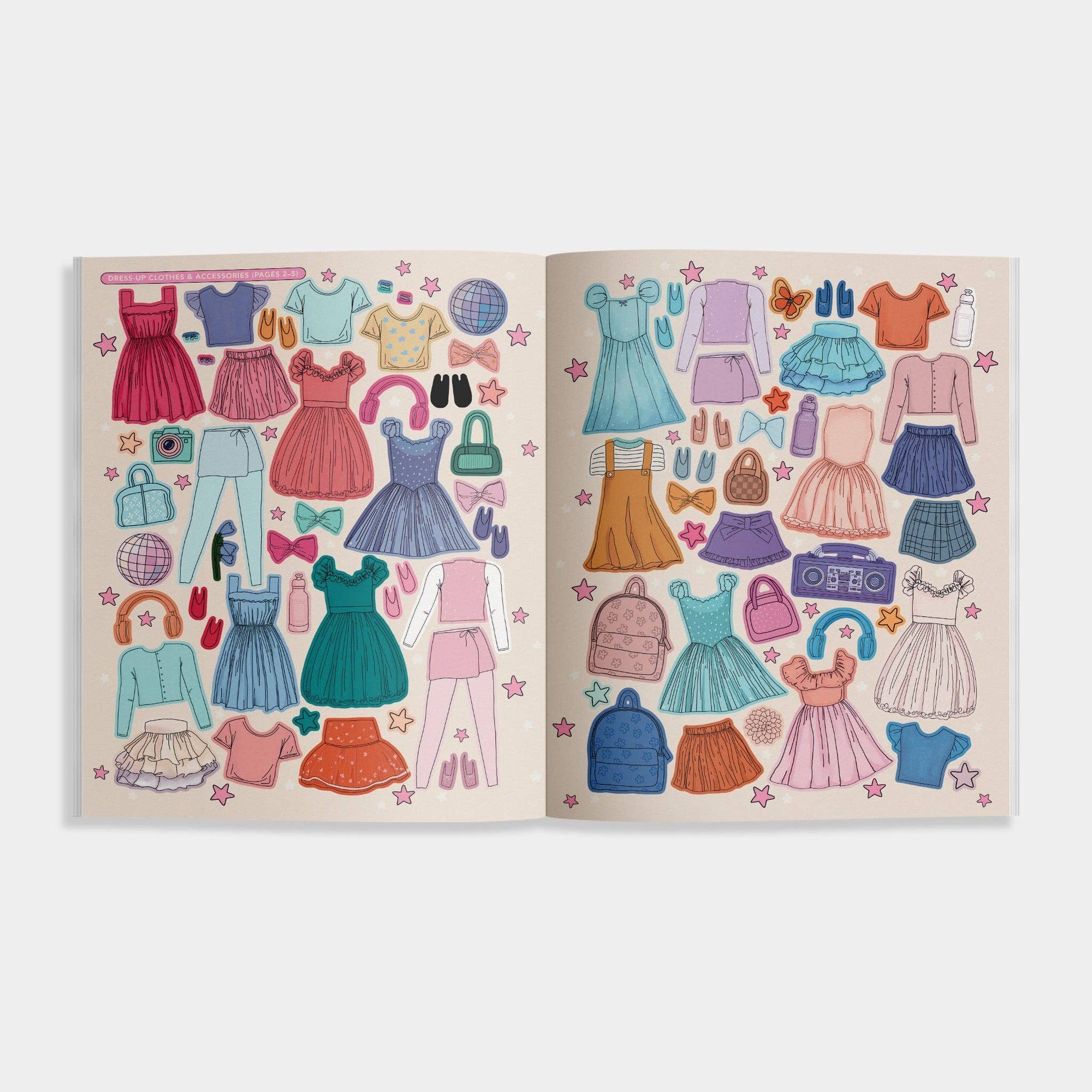My Fancy Sticker Storybook Dance Recital back pocket detail