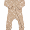 Almond Bloom Pointelle 2-Way Zip Romper baby lifestyle photo