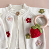 Strawberry Crochet Rattle Toy
