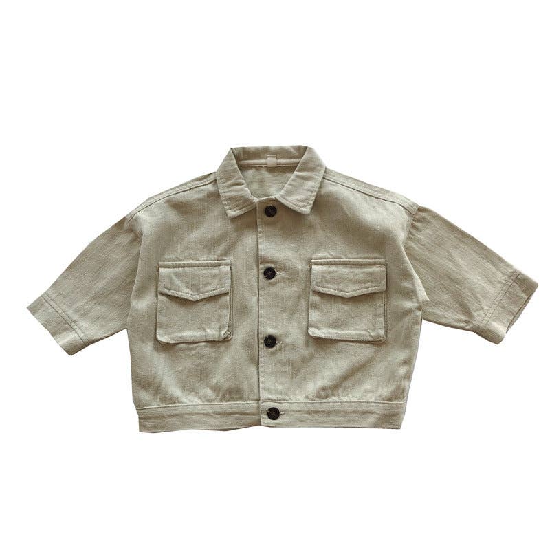 Fall Brighton Jacket kids jacket button detail