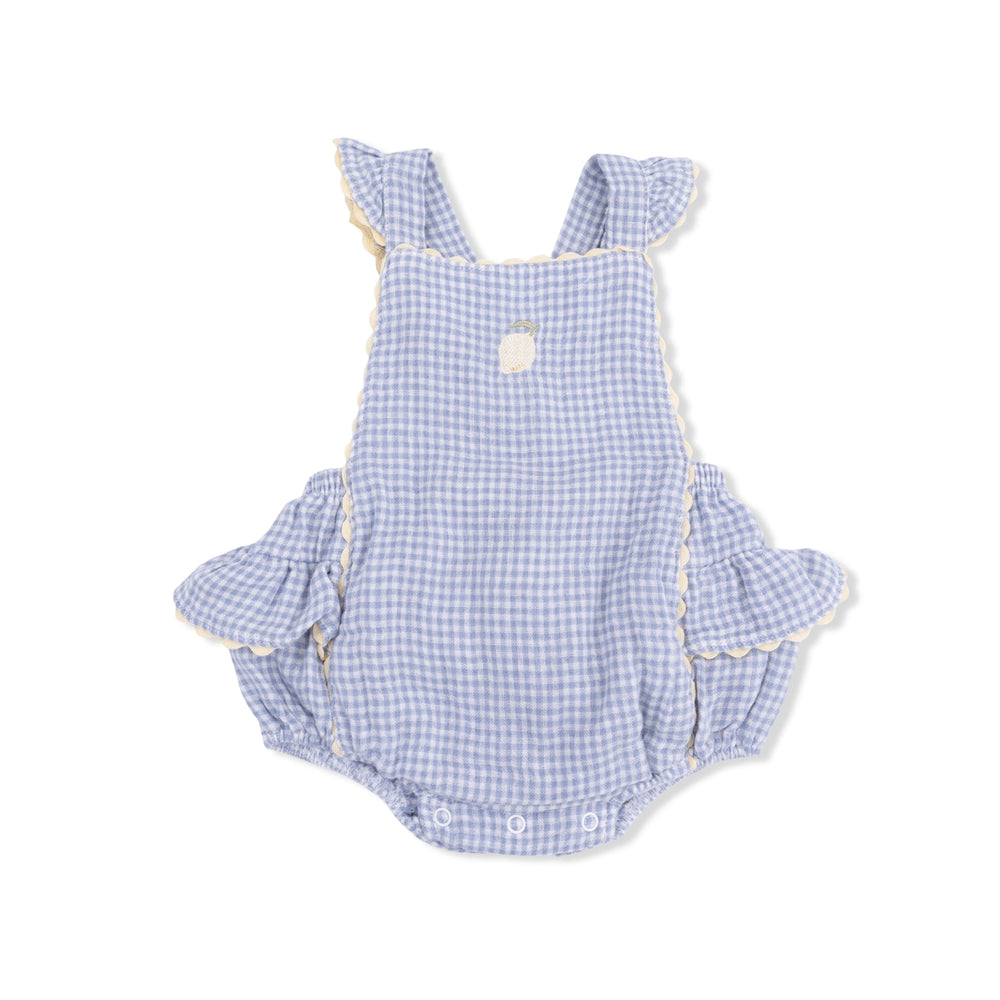 Gingham Blue Blizzard Sunsuit