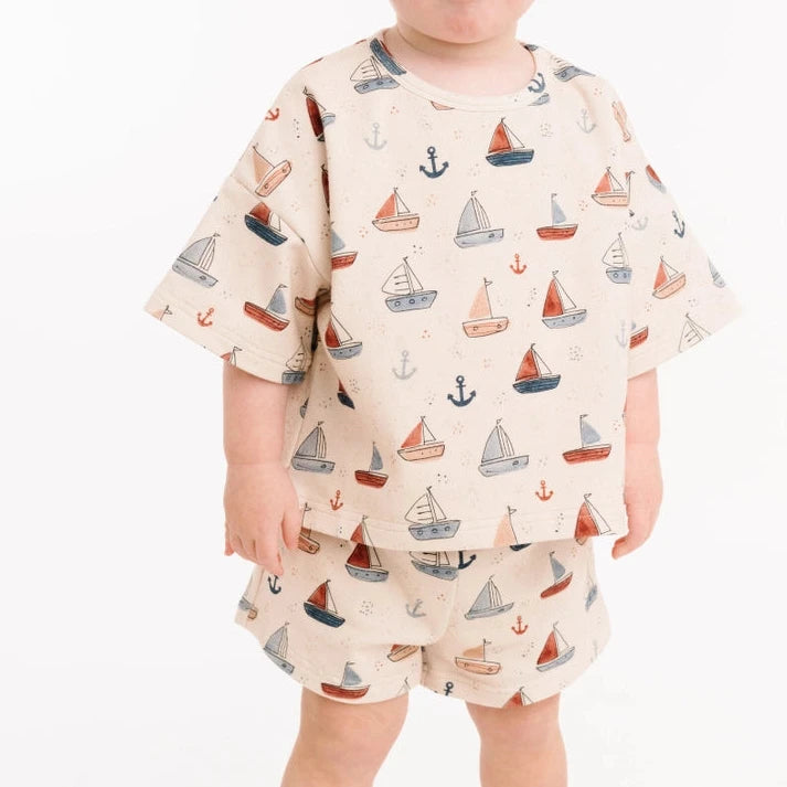 Nautical Sail Slouchy Set