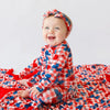 Star-Spangled Cherries Ruffle Romper