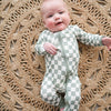 Zipper Romper - Jade Checker