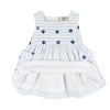 Seashells Striped Baby Dress + Bloomer