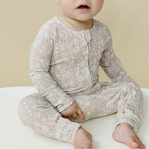 Dainty Ditsy Zip Pajamas