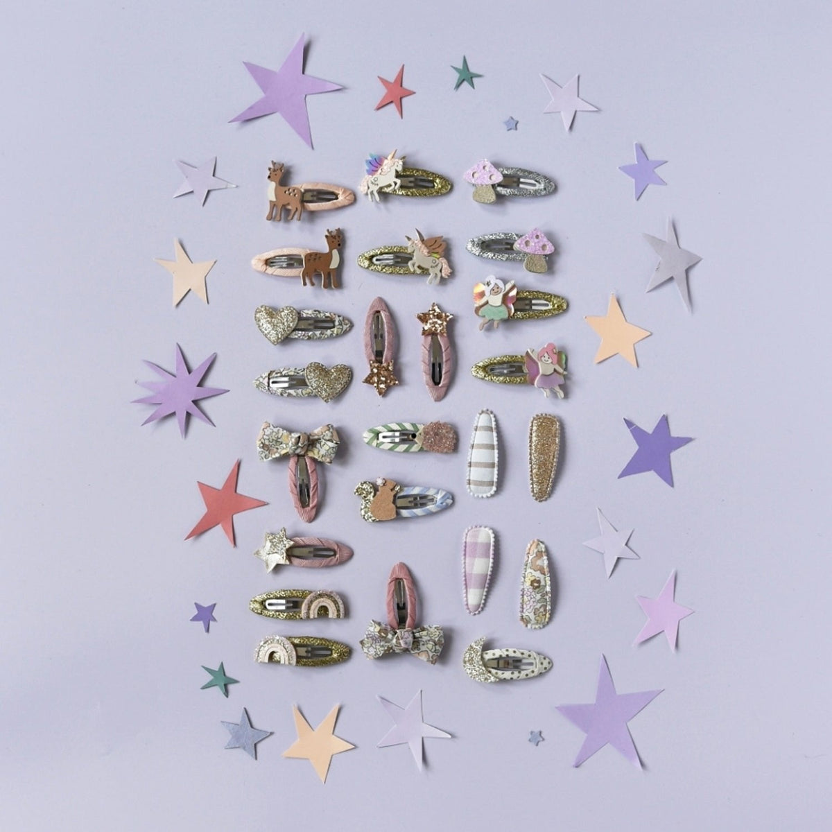 Magical Unicorn Clips on hair