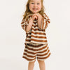 Toffee Stripe Slouchy Set