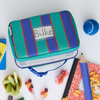 Cool Kid Lunch Box - Navy & Green Stripe