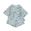 Dusty Blue Golf Tee & Short Set