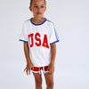 Red Track Shorts