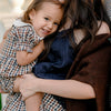 Baby Emery Romper in Chestnut Gingham mommy and me