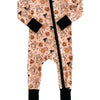 Halloween Convertible Zip Romper Beary Scary detail