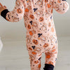 Halloween Convertible Zip Romper Beary Scary back view