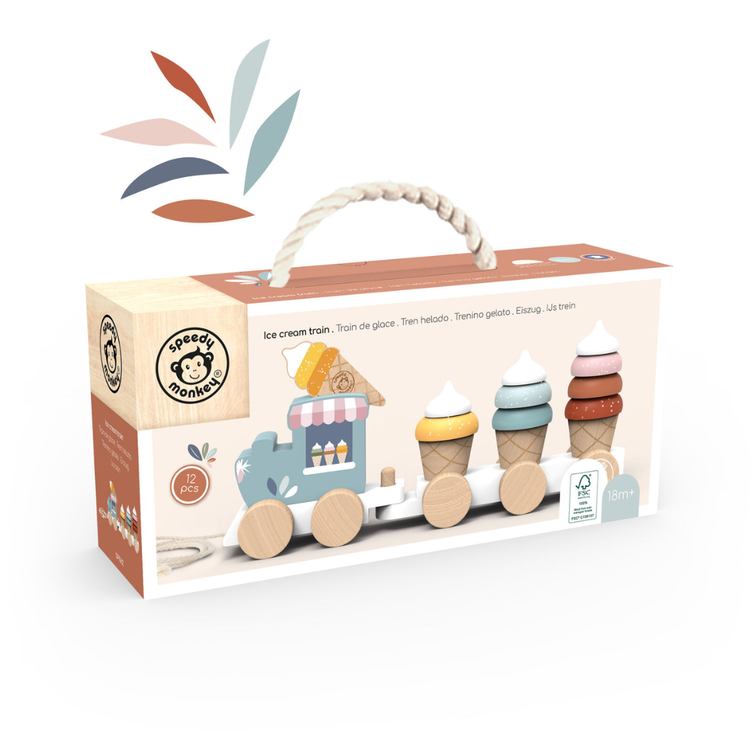 Ice Cream Stacking Train detail