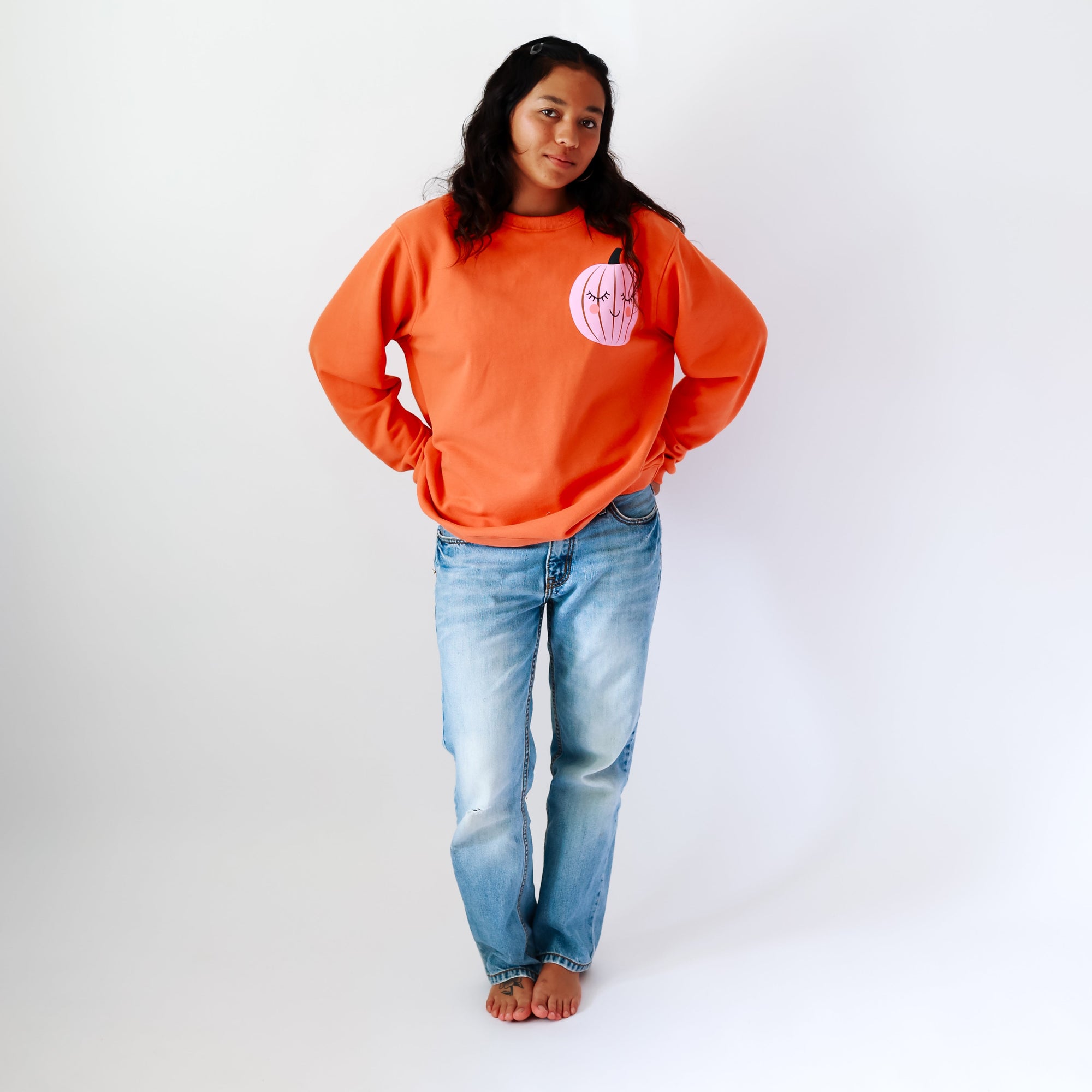 'Tis The Season To Be Spooky Adult Pullover flat lay