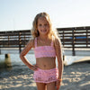 Pink Crochet Skirted Bikini