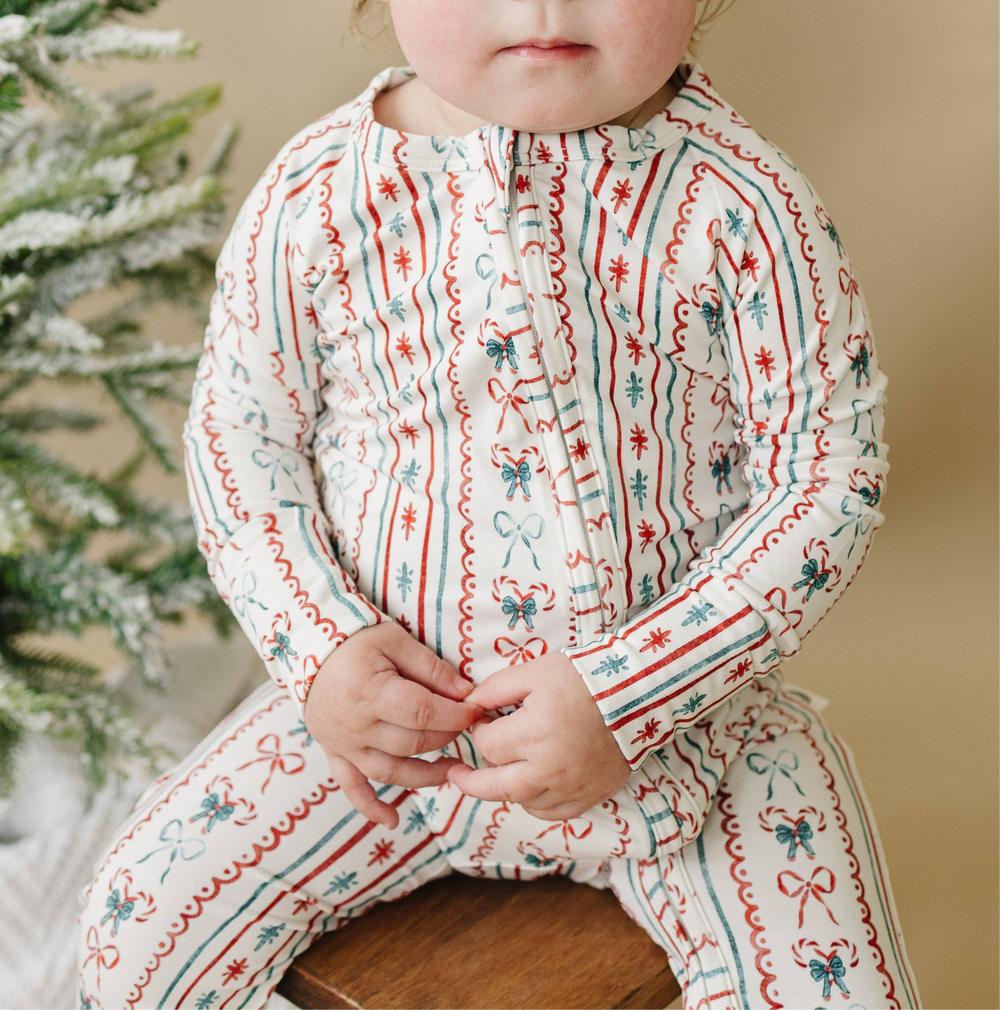 Candy Cane Lane Zip Pajamas