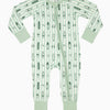 Green Surfs Up Zipper Romper