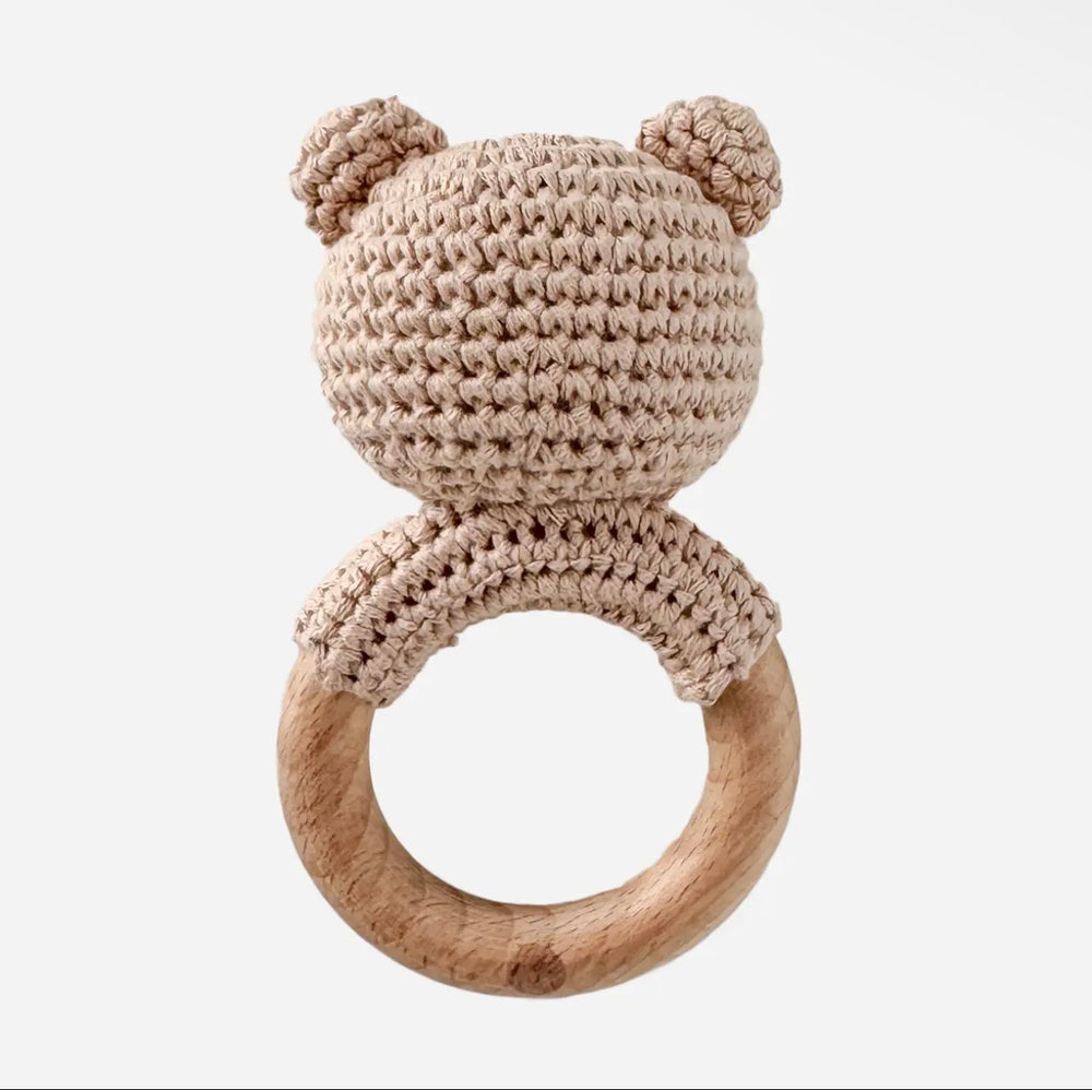 Crochet Bear Teether Rattle