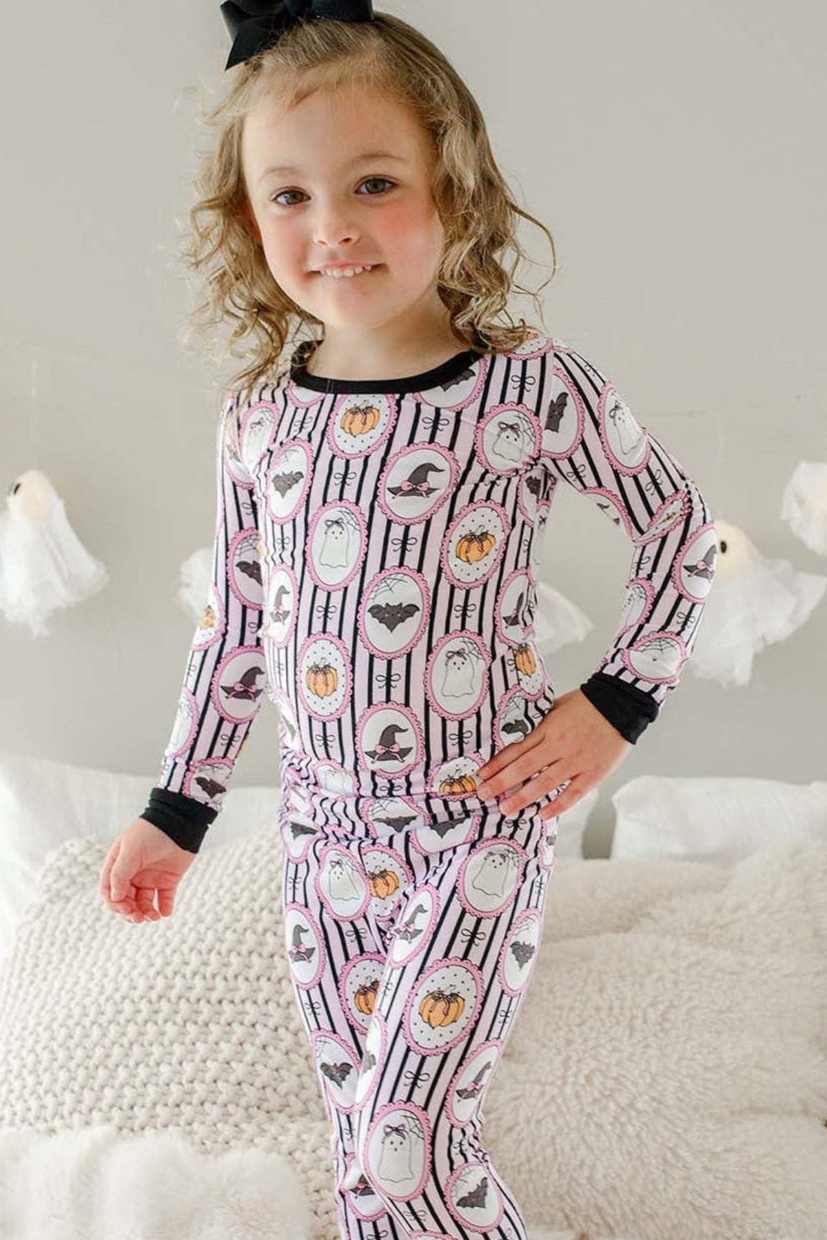 Halloween Glow-in-the-Dark 2pc Pajama Set Galloween