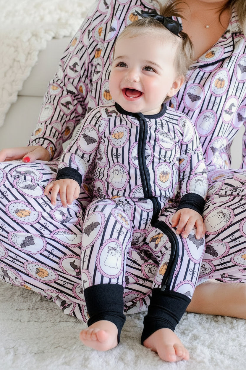 Halloween Glow-in-the-Dark Zip Romper Galloween