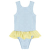 Kids Denise Swim - Blue/Butter