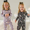 Halloween Glow-in-the-Dark 2pc Pajama Set Galloween siblings
