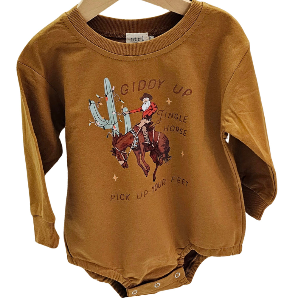 Jingle Horse Holiday Bubble Romper