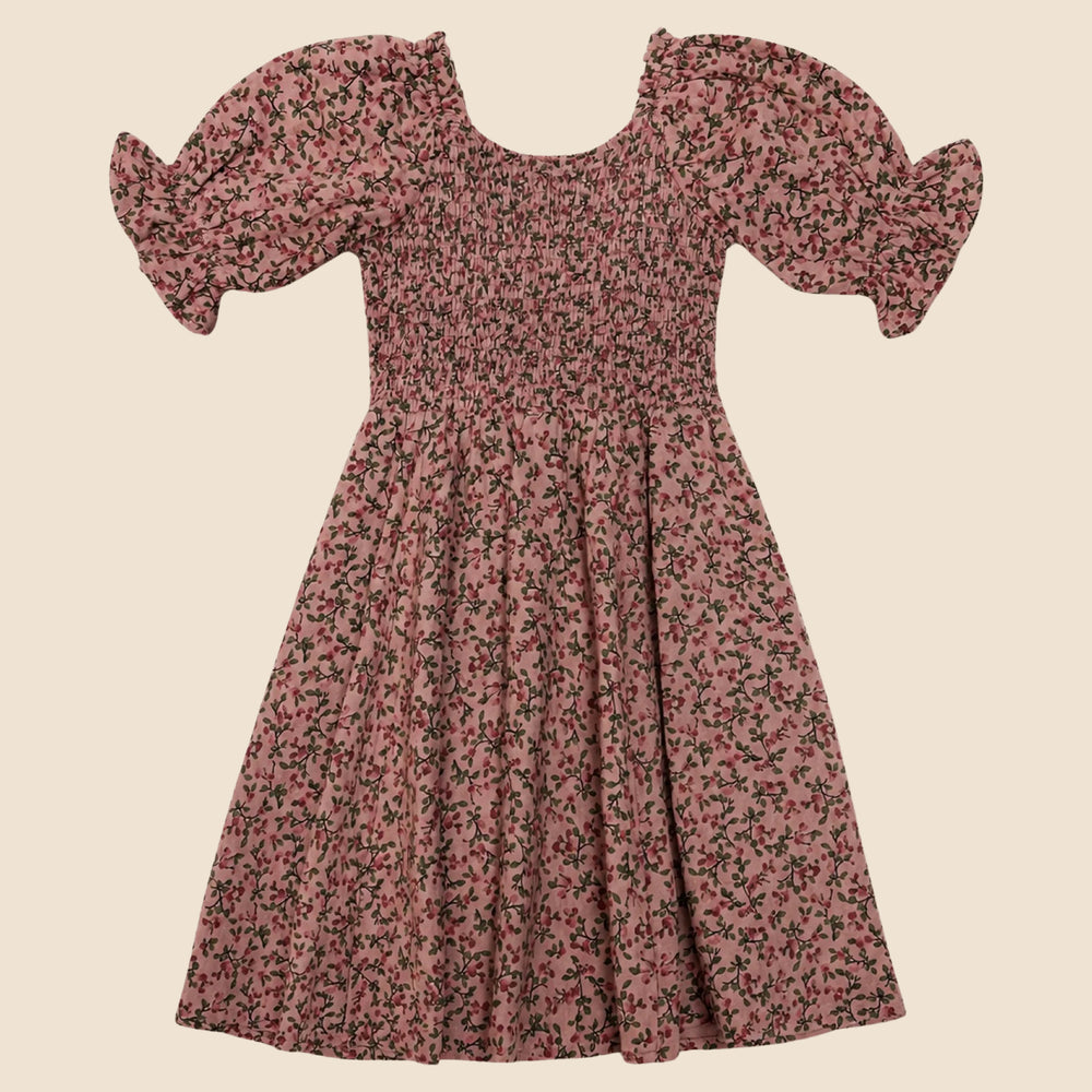 Mini Teagan Dress in Mauve Woodland Floral