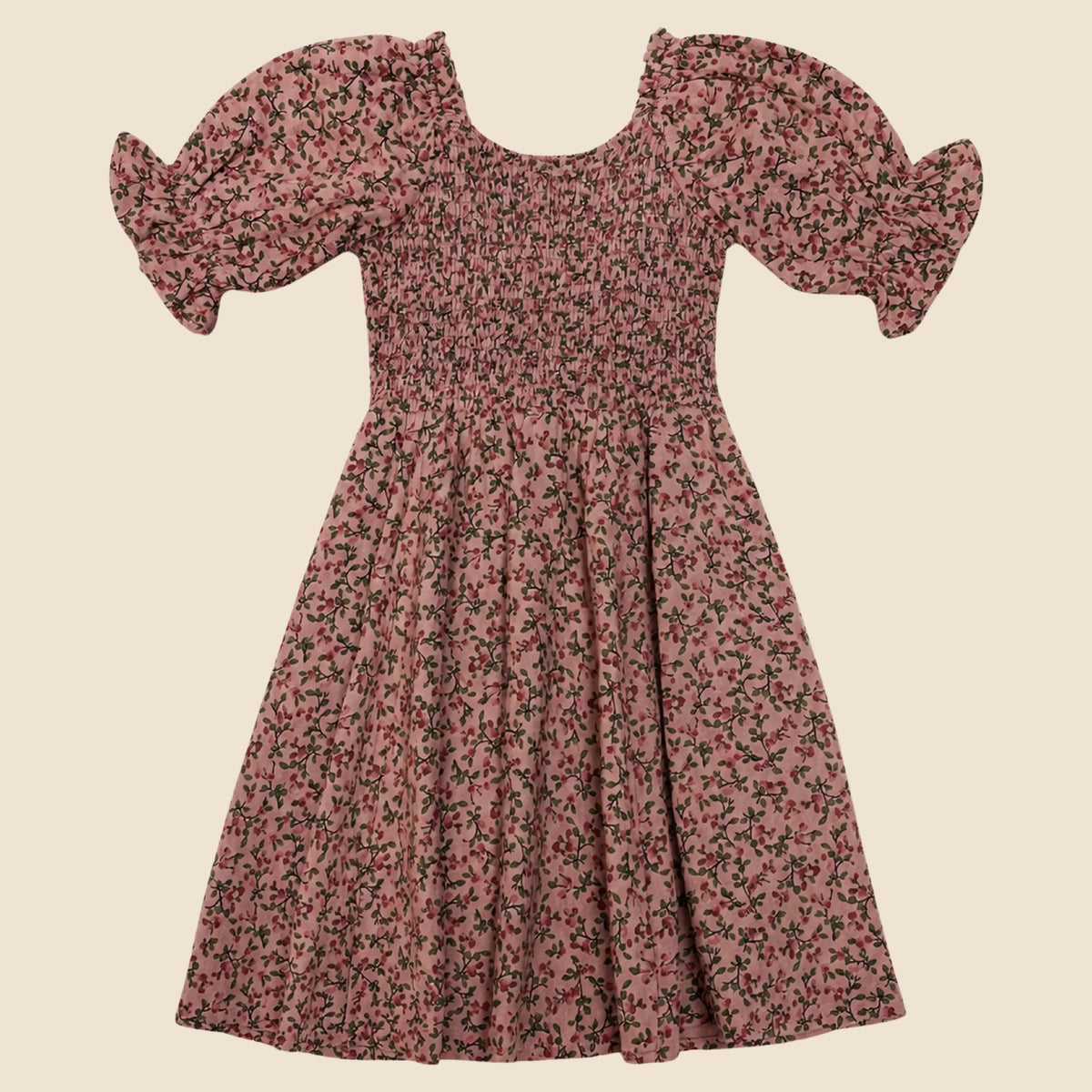Mini Teagan Dress in Mauve Woodland Floral