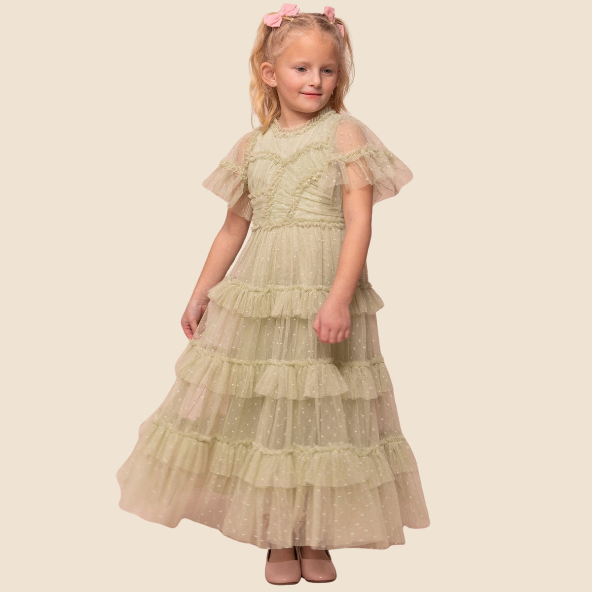 Mini Whimsical Maxi Dress in Sage