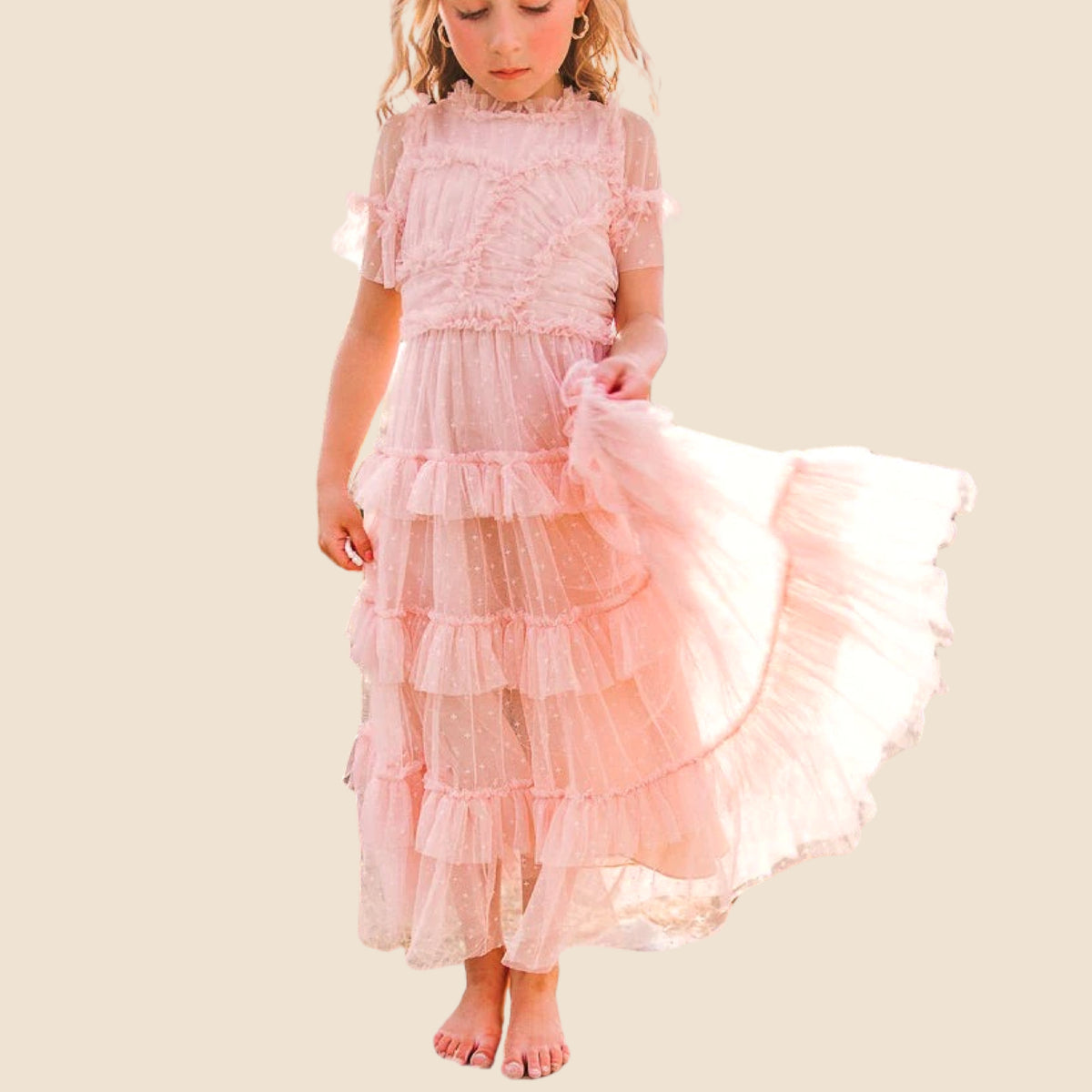 Mini Whimsical Maxi Dress -Blush
