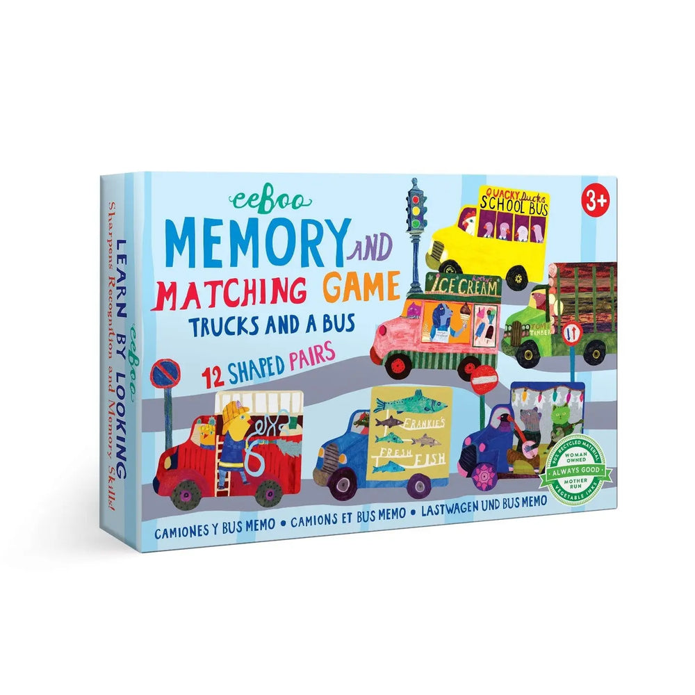 Trucks and Bus Memory Game