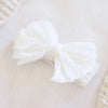 Large Ruffle Knit Baby Bow