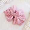 Large Ruffle Knit Baby Bow