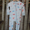 Coastal Americana Zip Onesie Pjs